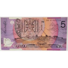 AUSTRALIA 1997 . FIVE 5 DOLLARS BANKNOTE . EVANS/MacFARLANE